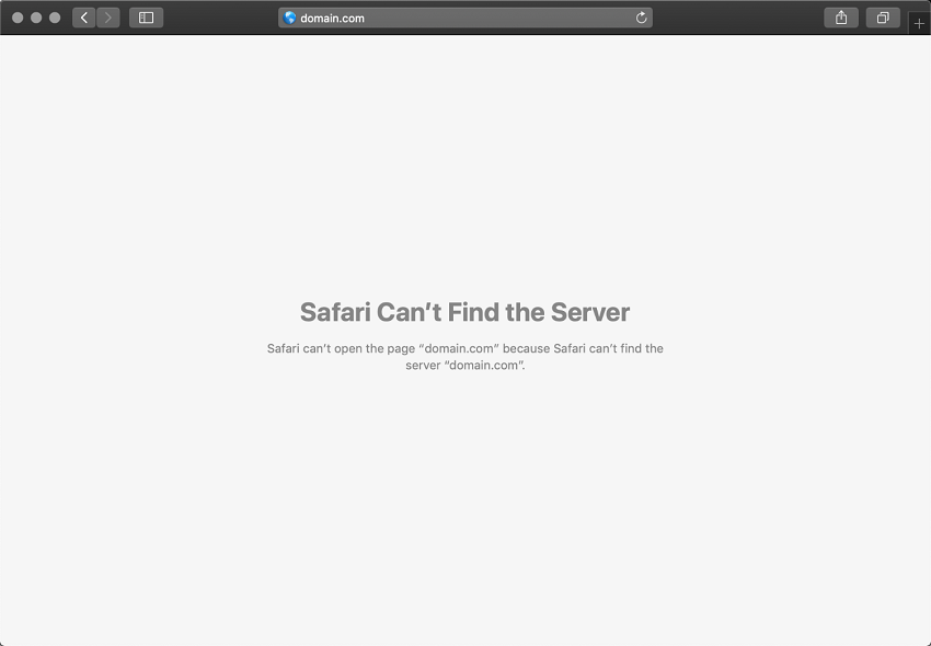خطای dns probe finished nxdomain