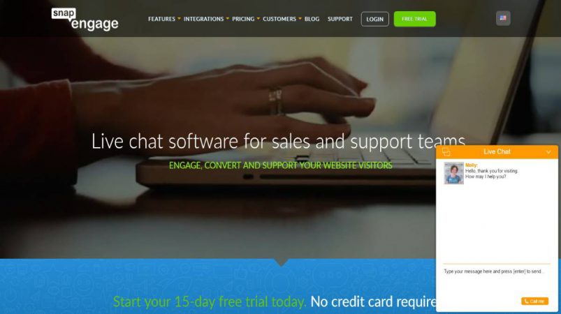 استفاده SnapEngage از لایو چت برای افزایش فروش سایت