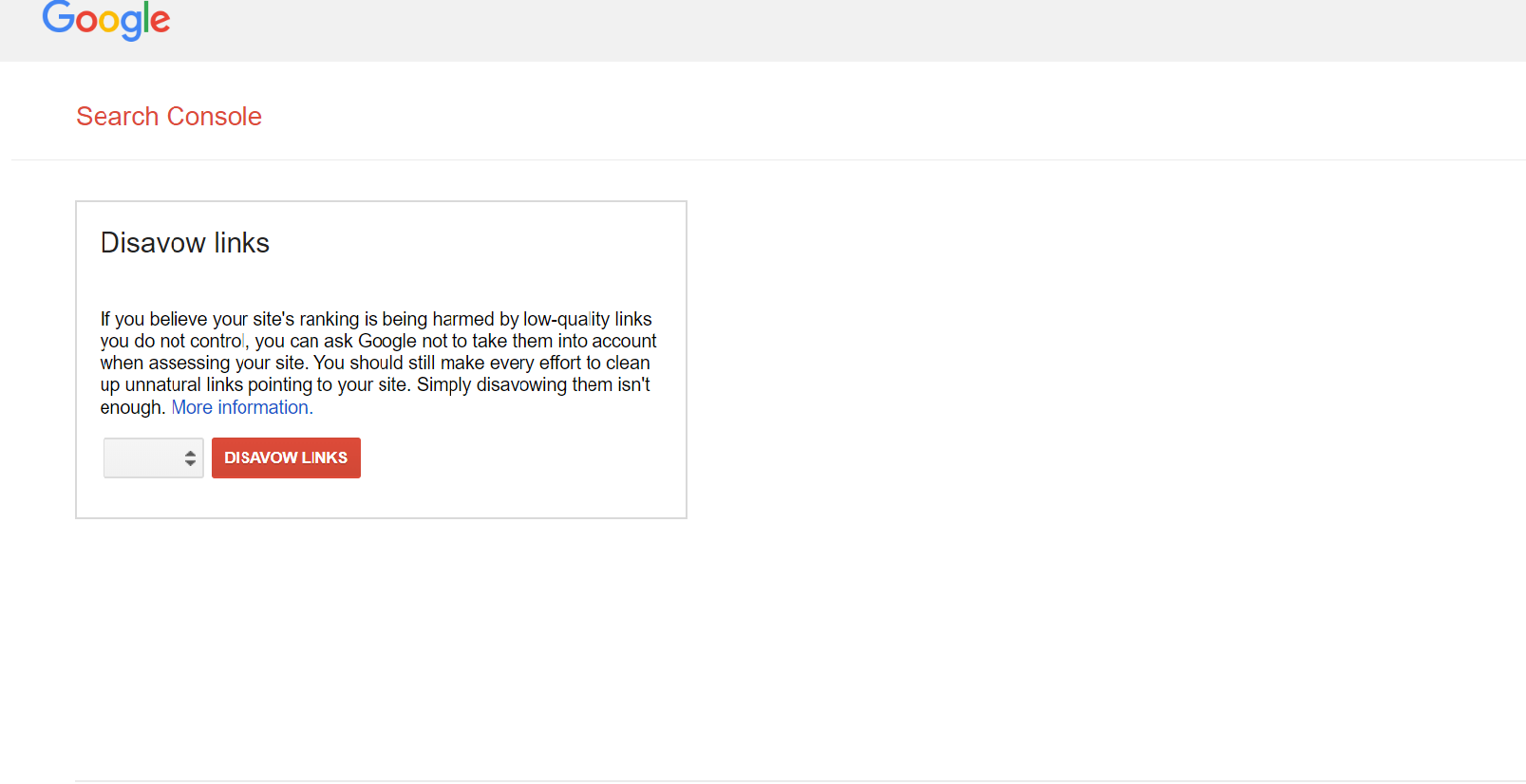 disavow backlinks