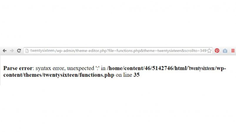 خطای Syntax
