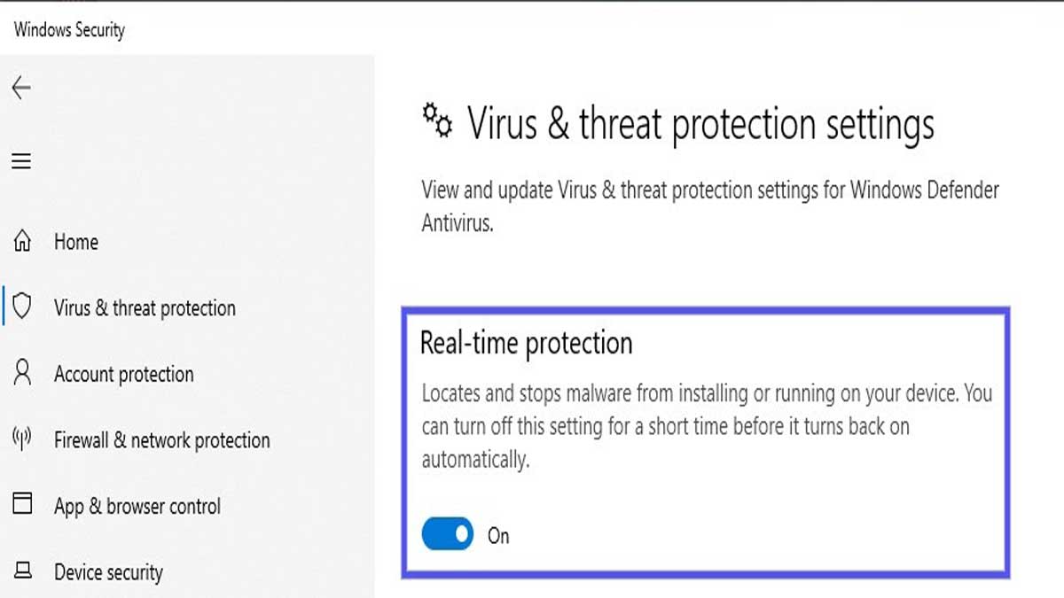 real time protection