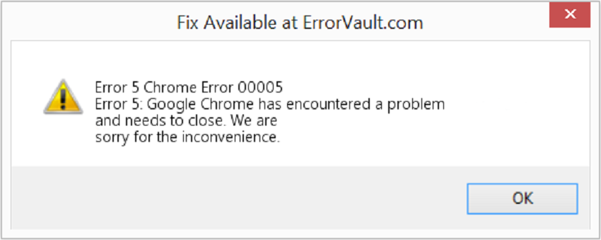 Chrome error code 5