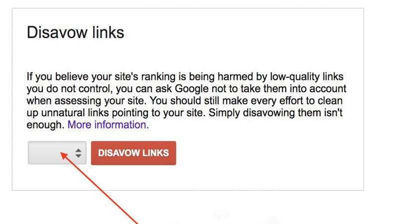 disavow linls